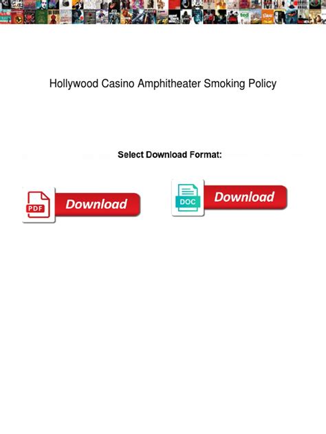 hollywood casino amphitheater smoking policy
